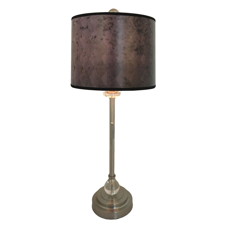 Lampe buffet 28" crystal Pisani, Nickel