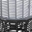 Table d'appoint de patio en verre trempé de 15,52 po, conception et cadre en fer thermolaqué de 15,52 po
