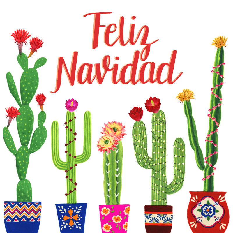 Navidad Tropical I, H 30 po x l 30 po x P 1,25 po