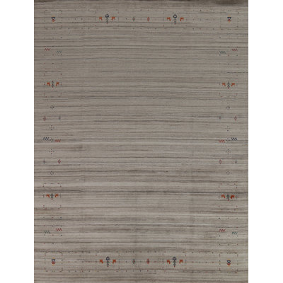 Tapis indien en laine fabriqué à la main Gabbeh 8 x 10