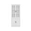 Bibliothèque à 78 niveaux H 78,7 po x l 31,5 po avec portes en verre