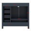 Meuble-lavabo 36 po avec lavabo en céramique, armoire de rangement multifonctionnelle avec 2 portes et 5 tiroirs, pieds en bois massif-540936397