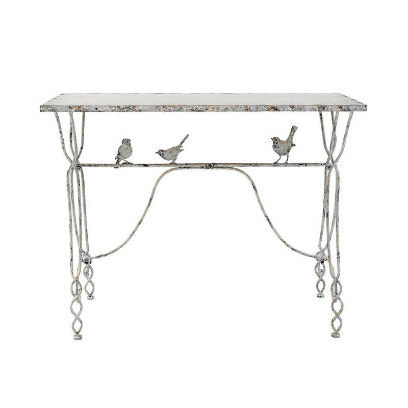 43X16.5X34" Whimsical Bird Perch Console Table