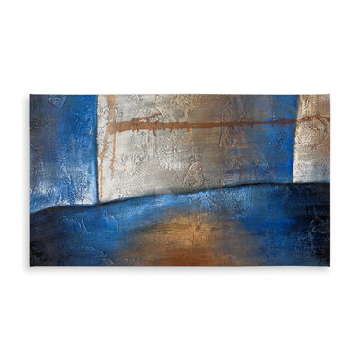 Luminous Blue Bronze Shapes Tablecloth | Indoor/Outdoor Decor