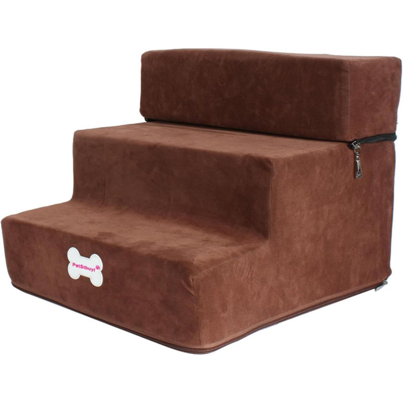 Stairs With 3 Steps, Dark Brown
