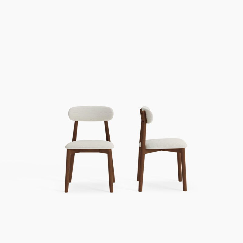 Chaise de salle à manger en bois massif Oakwood, chaises de cuisine rembourrées, set of 4
