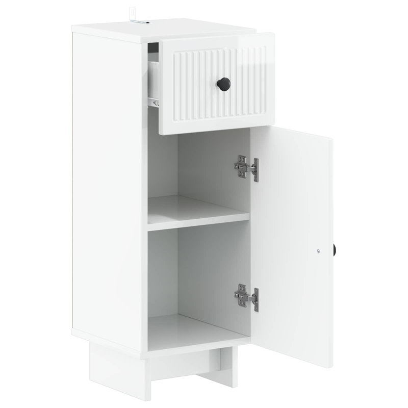 Bathroom Cabinet, High Gloss White