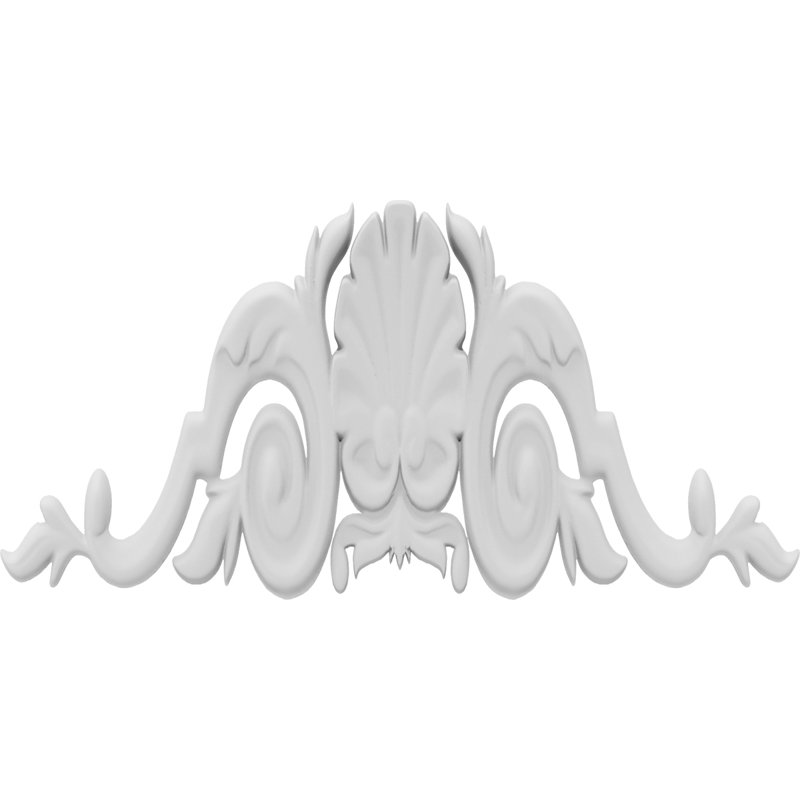 Applique rosette Lyman, H 4,5 po x l 9 po x P 0,75 po