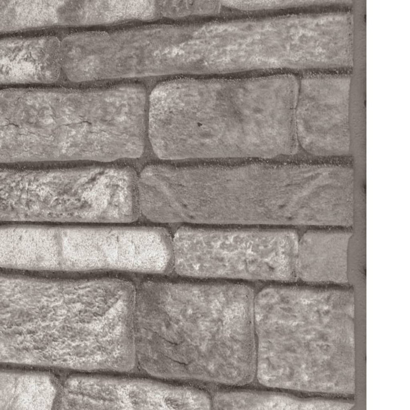 Dark Gray 3D Textured Brick Design Wall Panels