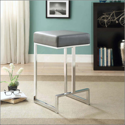 Tabouret moderne à hauteur de comptoir rembourré avec une fabrication durable et un rembourrage moelleux pour une assise confortable