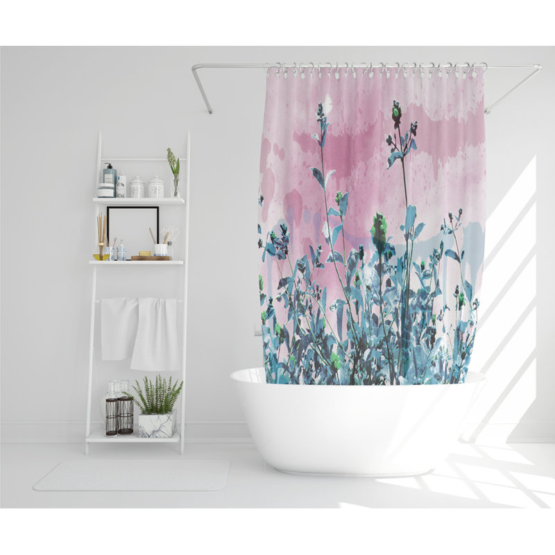Dimples Polyester Shower Curtain Set