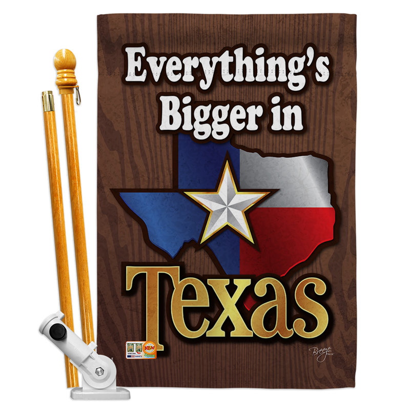 Double Sided 40'' H x 28'' W Polyester Flag Set