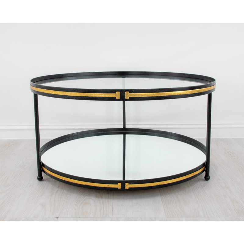 Tiffany Coffee Table, Black/Gold