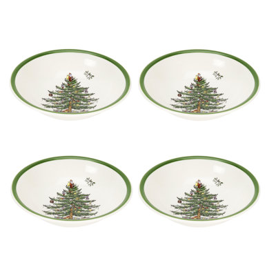 Spode Christmas Tree Cereal/Oatmeal Bowl 5.5"