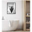 Capybara Bathroom Art Towel Robe Black and White by The Creative Bunch Studio Framed Canvas Wall Art Print-1958113120