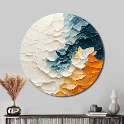 Art mural rond en métal «dongan»