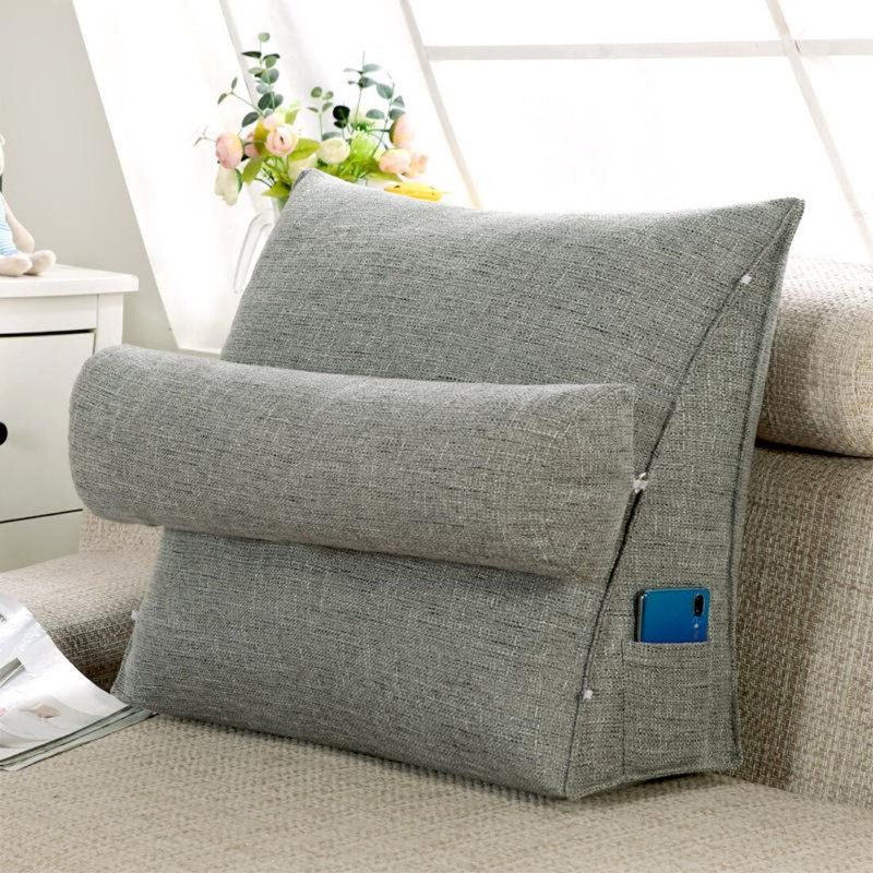 Coussin de dossier à dossier réglable Imitation, Gris