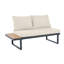 5-seat Outdoor Patio Lounge Set With Adjustable Recliners - Wpc Table, Side Shelves, Galvanized Iron Frame-1037987337