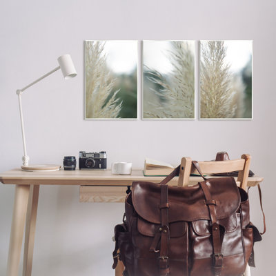 Breezy Pampas Tall Grass, ensemble de 3 plaques murales par Jason Johnson