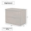 Table de chevet 2 tiroirs Baxtor-1297284899