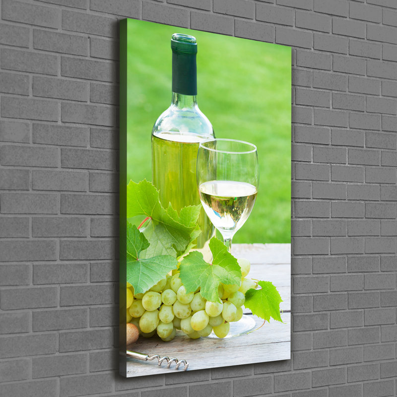 Grapes And Wine - Wrapped Canvas Print