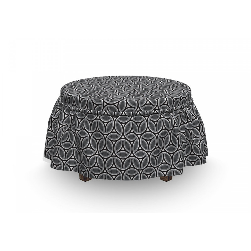 Housse pour repose-pieds en nid d’abeille circulaire