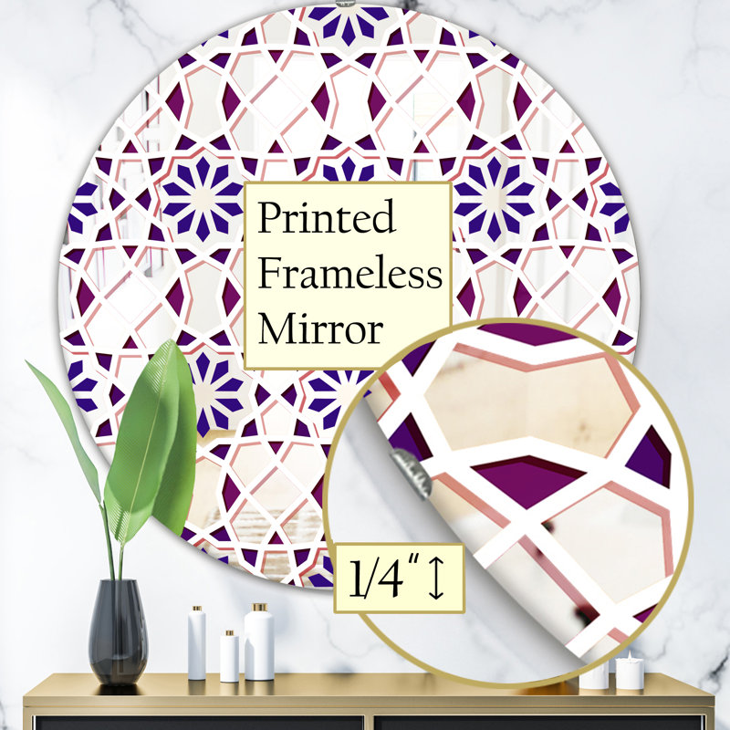 Miroir décoratif Mid-Century Tiles, H 23,6 po x l 23,6 po