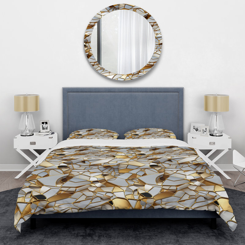 Ensemble de housse de couette Mayani, Housse de couette pour très grand lit et 2 très