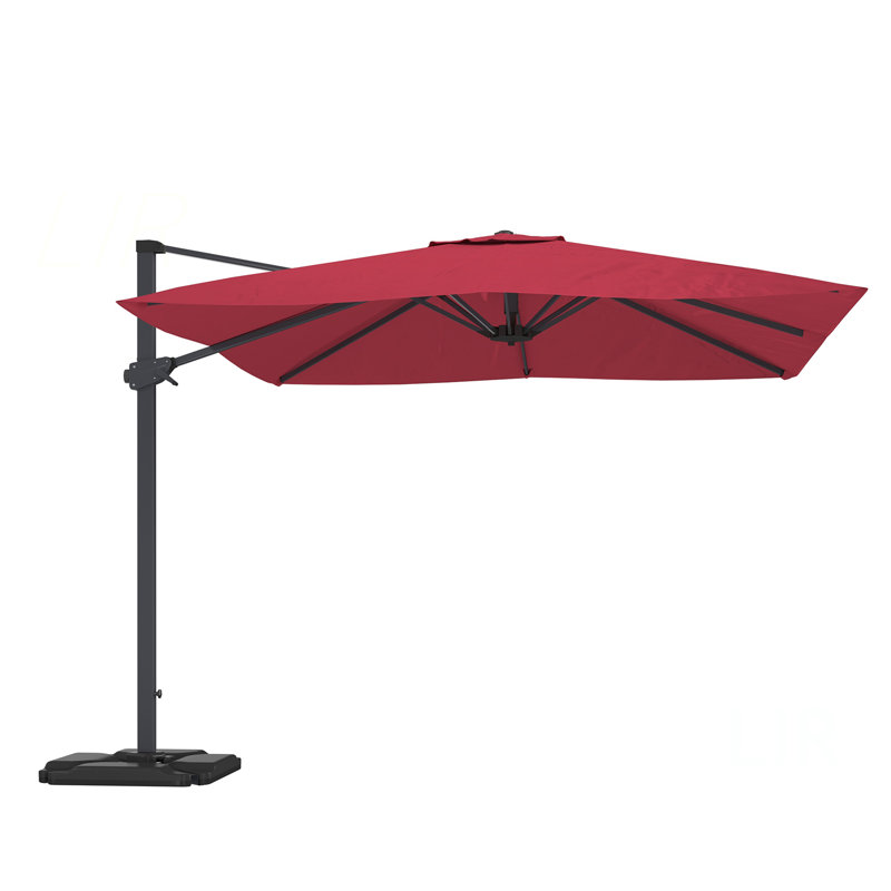 Parasol carré en porte-à-faux 10 pi (sans base de parasol)