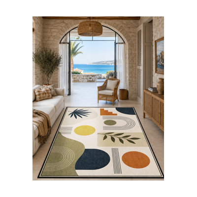 Tapis tissé à la crème Mosso