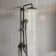 Eridanus Modern Round Shower System, Rain Shower Head with Handheld Spray All in One Kit All in One Kit