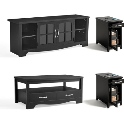 4-Piece Living Room Table Sets