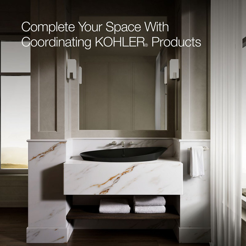 Veil® Trough Vessel, Black Black™