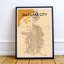 « Salt Lake City Map », impression d’art graphique rétro-31735288