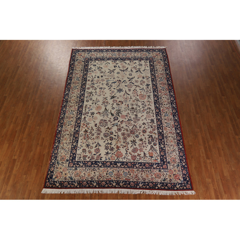 Tapis traditionnel à teinture végétale pré-1900 8 x 12