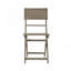 Ensemble de bistro extérieur en bois d'acacia pliant résistant aux intempéries 3 pièces (1 table et 2 chaises pliantes)