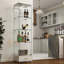 Modern Glass Display Cabinet With Drawer-1115215965