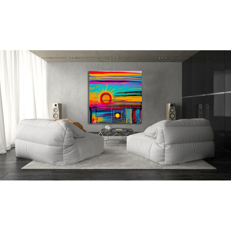 New Day Rising, 54" H x 54" W