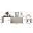 Modern minimalist rectangular dressing table