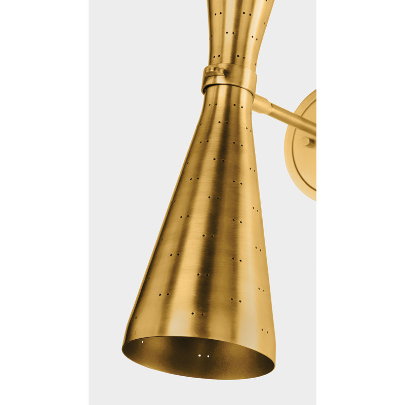 Allanton Wall Sconce in Aged Brass, Gold