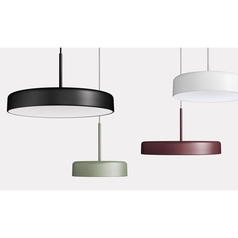 Bobber 1 - Light LED Single Pendant, White, 11" H x 12" W x 12" D