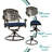 Oval 8 - Person 83.8" Long Dining Set with Cushions-1404063120-1361474429