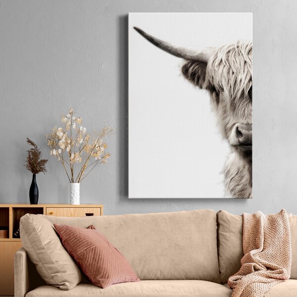 Highland Cow Canvas Art by Mark Gemmell