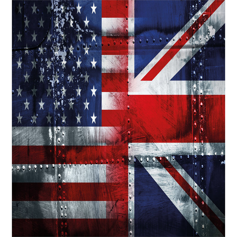 Union Jack Modern & Contemporary Polyester Duvet Cover, Twin