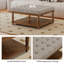 Table basse avec repose-pieds 33 po avec tablette en bois-967253903