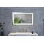 Miroir de salle de bain à DEL avec éclairage avant et arrière, grands miroirs muraux à intensité variable avec mémoire, 3 couleurs, miroir de meuble-lavabo à DEL-596110347