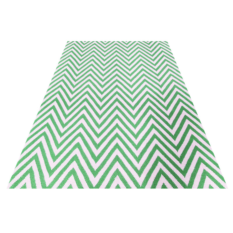 Chevron Wool Hand Woven Area Rug, Rectangle 140 x 200cm