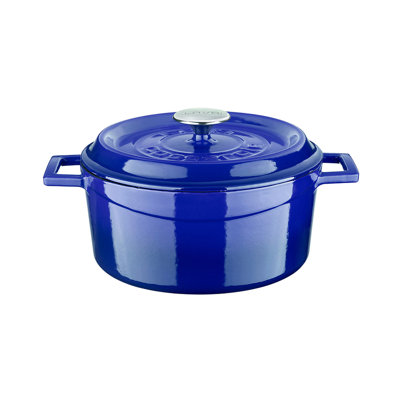 Cocotte en fonte émaillée lave 4,75 pte Série Round Edition avec couvercle tendance