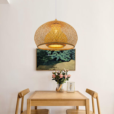 Ledezma 1 - Light Natural Rattan Single Pendant