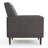 Button Tufted Upholstered Manual Push-Back Recliner -1784577396